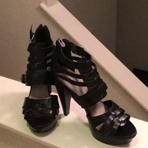 Black heel platform Sandler’s